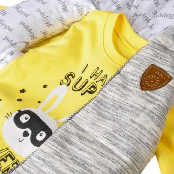 NEW with Tags Baby Clothing 3-Piece Cotton Set for Newborn Baby Girls and Boys - Picture 4 of 4